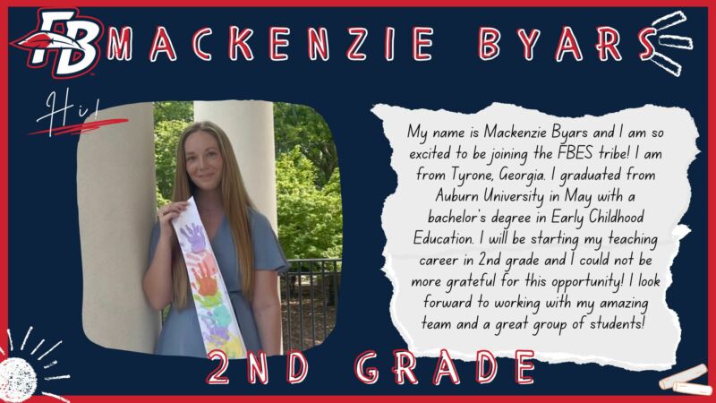 Image for the Tweet beginning: Welcome Ms. Byars! 